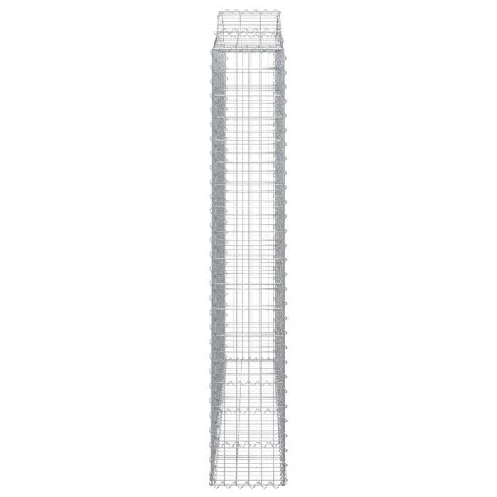 Paniers à gabions arqués 5 pcs 200x30x180/200 cm Fer galvanisé – Image 3