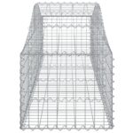 Paniers à gabions arqués 4 pcs 200x50x40/60 cm fer galvanisé – Image 3