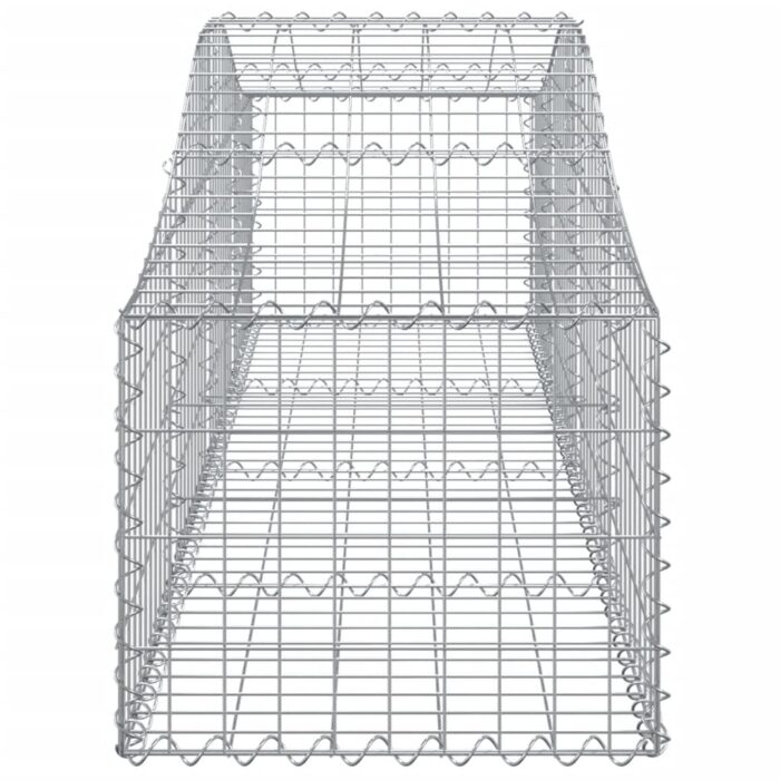 Paniers à gabions arqués 6 pcs 200x50x40/60 cm fer galvanisé – Image 3