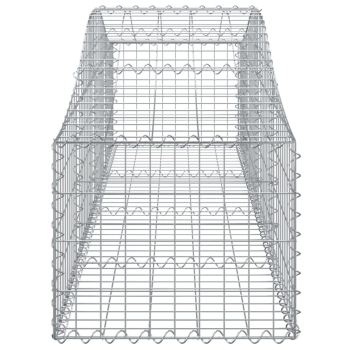 Paniers à gabions arqués 7 pcs 200x50x40/60 cm fer galvanisé – Image 3