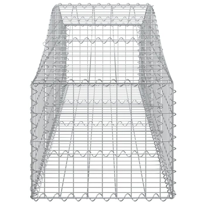 Paniers à gabions arqués 9 pcs 200x50x40/60 cm fer galvanisé – Image 3