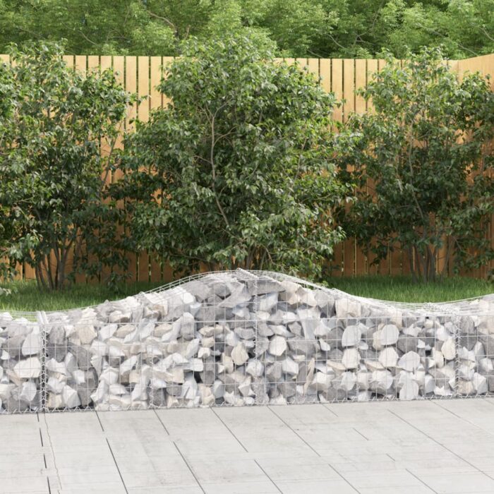 VXL8720845561680_m_en_hd_1.jpg Paniers à gabions arqués 10 pcs 200x50x40/60 cm fer galvanisé – Image 1