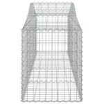 Paniers à gabions arqués 2 pcs 200x50x60/80 cm Fer galvanisé – Image 3