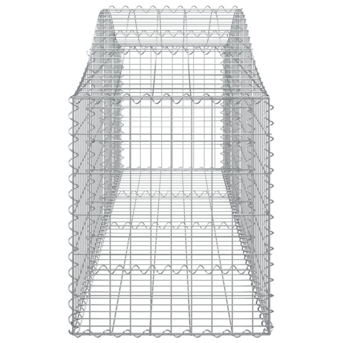 Paniers à gabions arqués 3 pcs 200x50x60/80 cm Fer galvanisé – Image 3