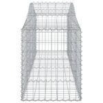 Paniers à gabions arqués 7 pcs 200x50x60/80 cm Fer galvanisé – Image 3