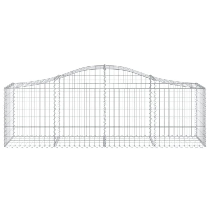 Paniers à gabions arqués 9 pcs 200x50x60/80 cm Fer galvanisé – Image 2