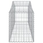 Paniers à gabions arqués 9 pcs 200x50x60/80 cm Fer galvanisé – Image 3