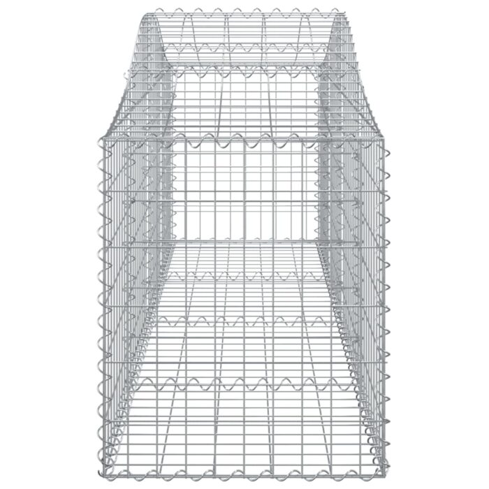 Paniers à gabions arqués 12 pcs 200x50x60/80 cm Fer galvanisé – Image 3