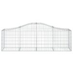 Paniers à gabions arqués 18 pcs 200x50x60/80 cm fer galvanisé – Image 2