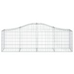 Paniers à gabions arqués 20 pcs 200x50x60/80 cm fer galvanisé – Image 2