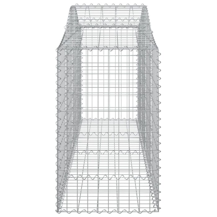 Paniers à gabions arqués 4 pcs 200x50x80/100 cm Fer galvanisé – Image 3