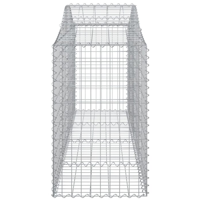 Paniers à gabions arqués 10 pcs 200x50x80/100 cm Fer galvanisé – Image 3