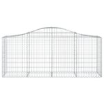 Paniers à gabions arqués 11 pcs 200x50x80/100 cm Fer galvanisé – Image 2