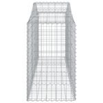 Paniers à gabions arqués 14 pcs 200x50x80/100 cm Fer galvanisé – Image 3