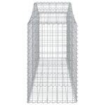 Paniers à gabions arqués 15 pcs 200x50x80/100 cm Fer galvanisé – Image 3