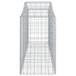 Paniers à gabions arqués 18 pcs 200x50x80/100 cm Fer galvanisé – Image 3