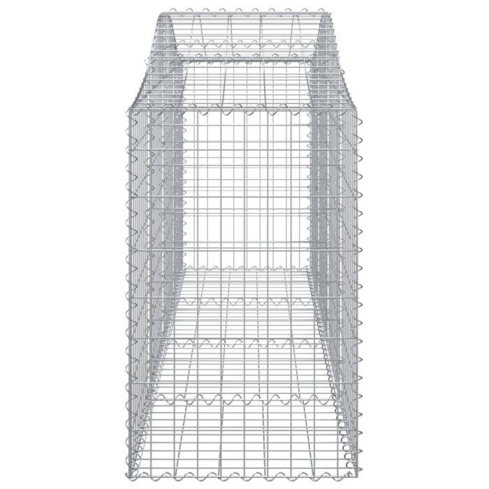 Paniers à gabions arqués 18 pcs 200x50x80/100 cm Fer galvanisé – Image 3