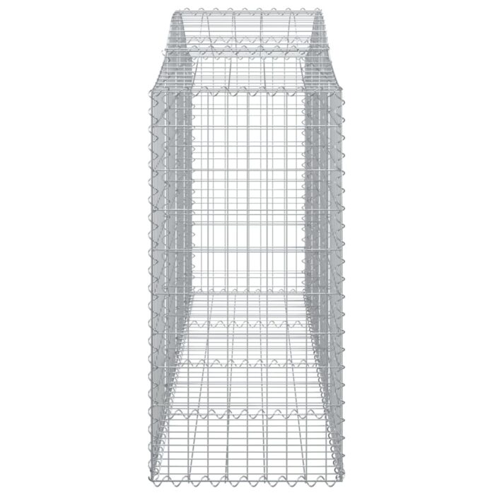 Paniers à gabions arqués 4 pcs 200x50x100/120 cm fer galvanisé – Image 3