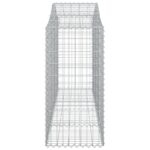 Paniers à gabions arqués 5 pcs 200x50x100/120 cm fer galvanisé – Image 3