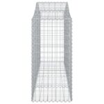 Paniers à gabions arqués 6 pcs 200x50x100/120 cm fer galvanisé – Image 3