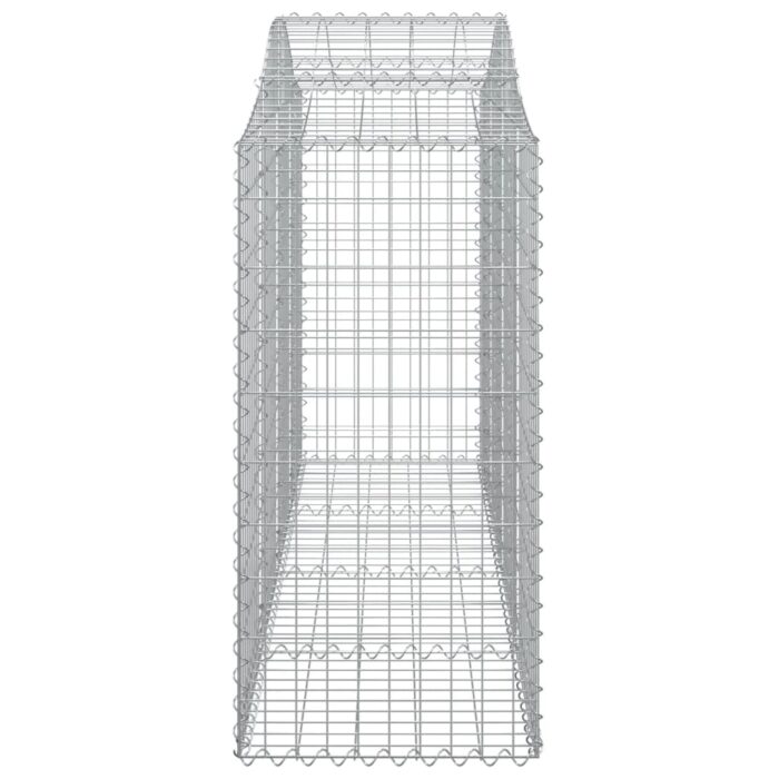 Paniers à gabions arqués 18 pcs 200x50x100/120 cm fer galvanisé – Image 3