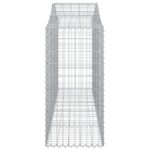 Paniers à gabions arqués 5 pcs 200x50x120/140 cm Fer galvanisé – Image 3