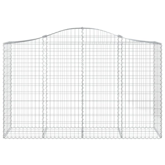 Paniers à gabions arqués 8 pcs 200x50x120/140 cm Fer galvanisé – Image 2