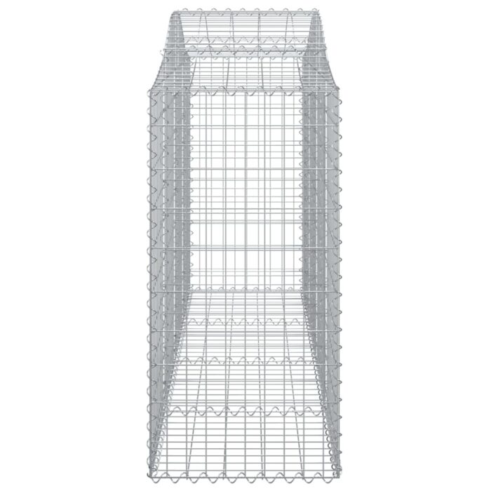 Paniers à gabions arqués 8 pcs 200x50x120/140 cm Fer galvanisé – Image 3