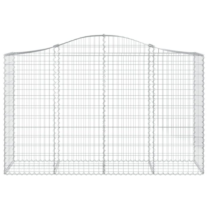 Paniers à gabions arqués 14 pcs 200x50x120/140 cm Fer galvanisé – Image 2