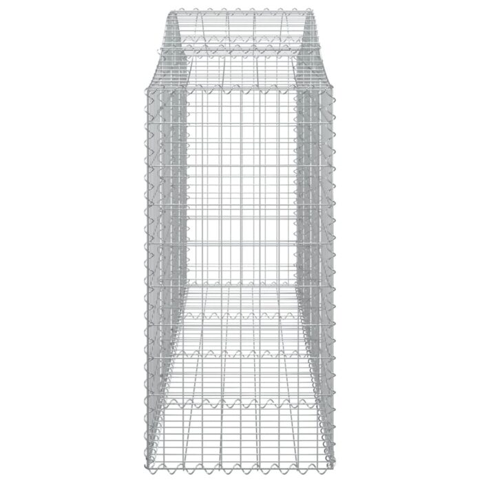 Paniers à gabions arqués 15 pcs 200x50x120/140 cm Fer galvanisé – Image 3