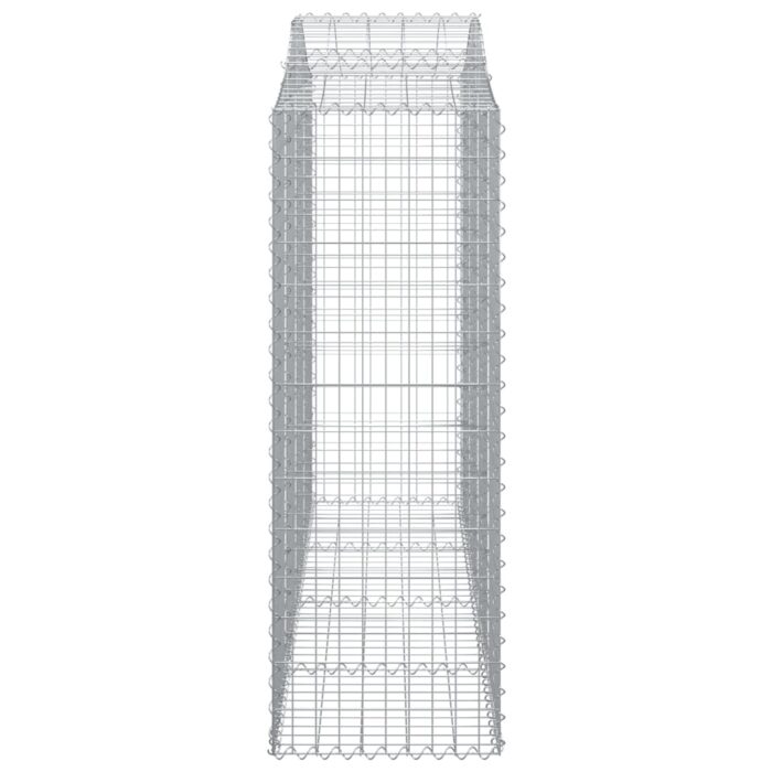 Paniers à gabions arqués 2 pcs 200x50x140/160 cm Fer galvanisé – Image 3