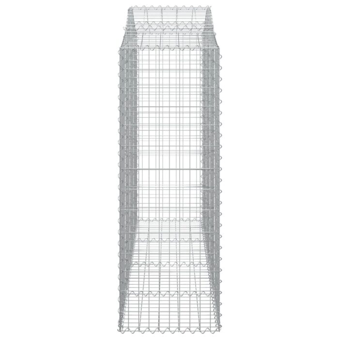 Paniers à gabions arqués 3 pcs 200x50x140/160 cm Fer galvanisé – Image 3
