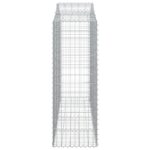 Paniers à gabions arqués 8 pcs 200x50x140/160 cm Fer galvanisé – Image 3