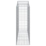 Paniers à gabions arqués 12 pcs 200x50x140/160 cm Fer galvanisé – Image 3