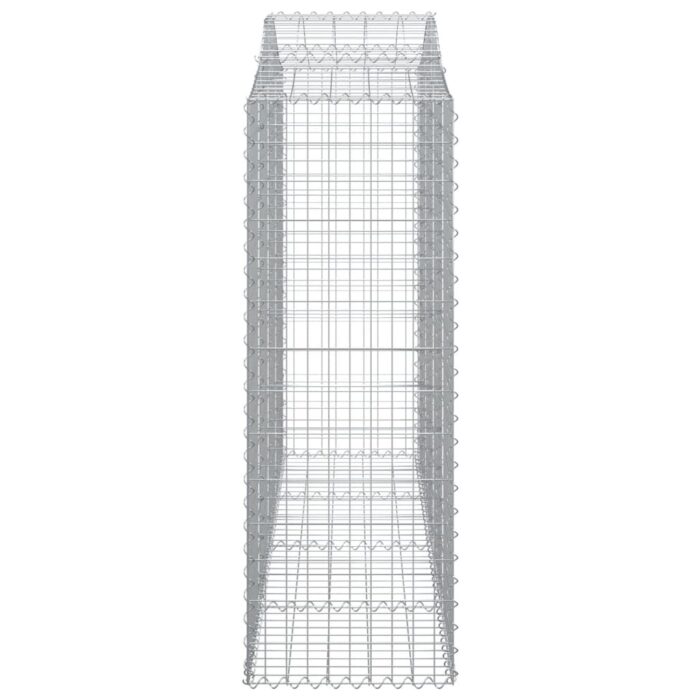 Paniers à gabions arqués 12 pcs 200x50x140/160 cm Fer galvanisé – Image 3