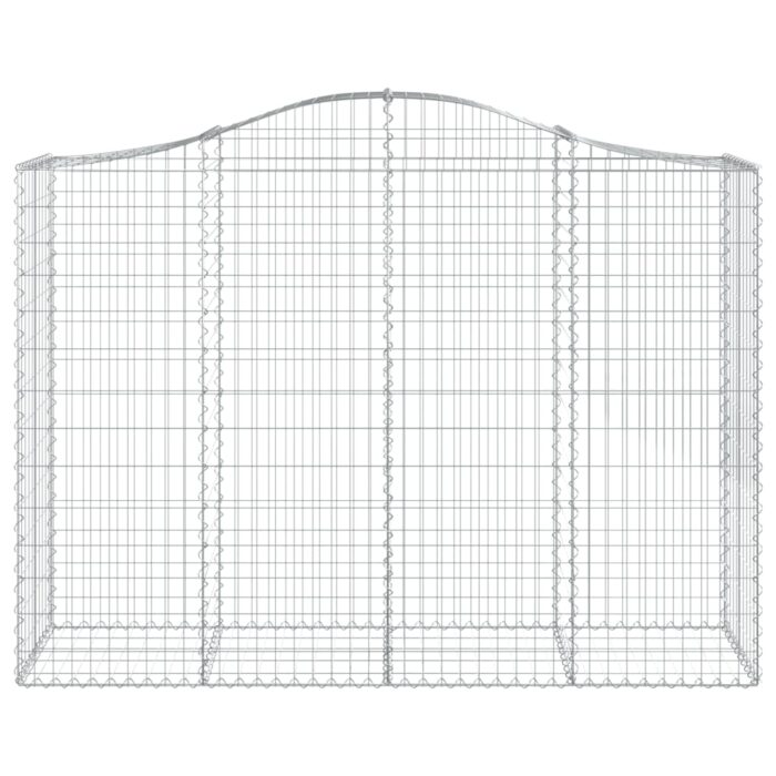 Paniers à gabions arqués 18 pcs 200x50x140/160 cm Fer galvanisé – Image 2