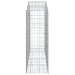 Paniers à gabions arqués 18 pcs 200x50x140/160 cm Fer galvanisé – Image 3