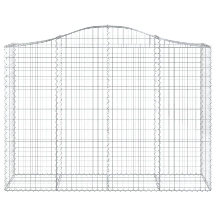 Paniers à gabions arqués 30 pcs 200x50x140/160 cm Fer galvanisé – Image 2