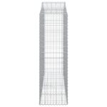 Paniers à gabions arqués 2 pcs 200x50x160/180 cm Fer galvanisé – Image 3