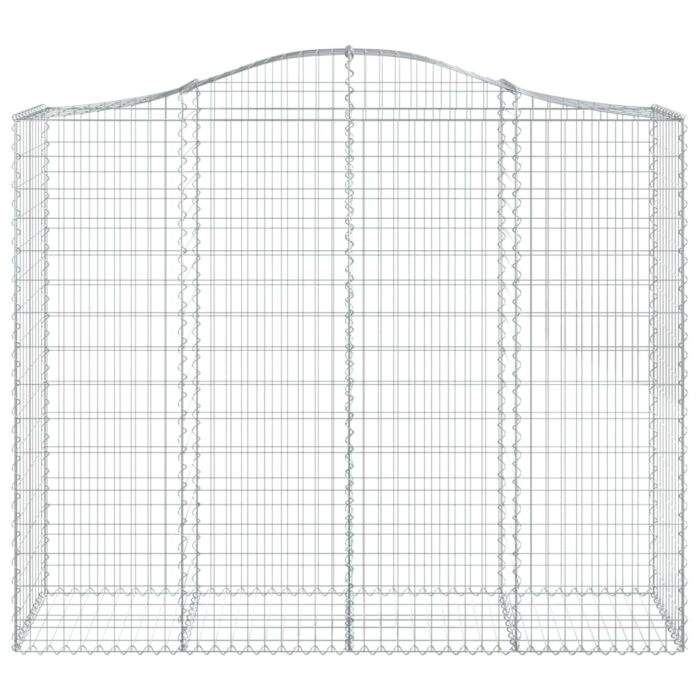 Paniers à gabions arqués 3 pcs 200x50x160/180 cm Fer galvanisé – Image 2