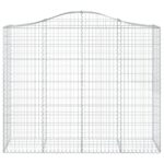 Paniers à gabions arqués 9 pcs 200x50x160/180 cm Fer galvanisé – Image 2
