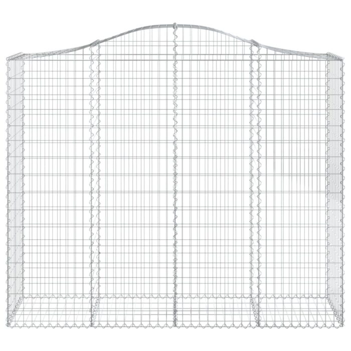Paniers à gabions arqués 9 pcs 200x50x160/180 cm Fer galvanisé – Image 2