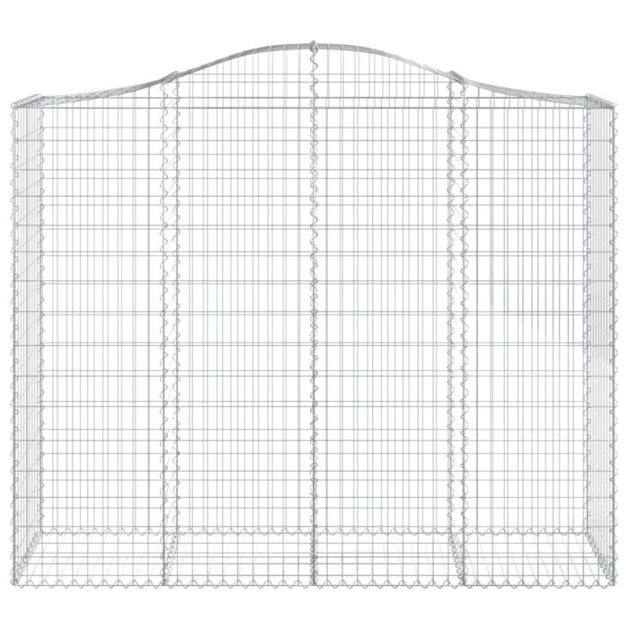 VXL8720845562977_g_en_hd_2.jpg Paniers à gabions arqués 13 pcs 200x50x160/180 cm Fer galvanisé – Image 2