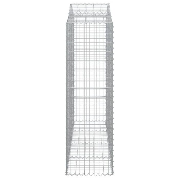 Paniers à gabions arqués 15 pcs 200x50x160/180 cm Fer galvanisé – Image 3