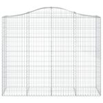 Paniers à gabions arqués 25 pcs 200x50x160/180 cm Fer galvanisé – Image 2