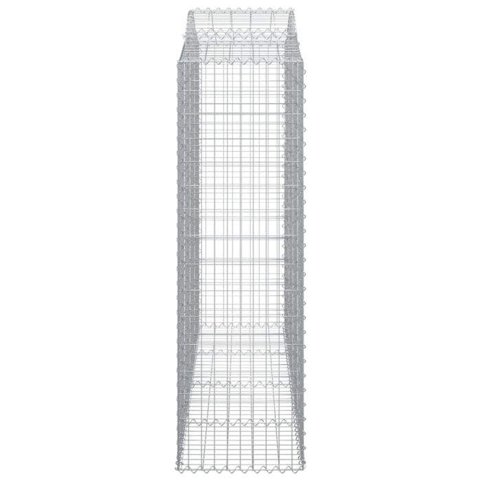 Paniers à gabions arqués 30 pcs 200x50x160/180 cm Fer galvanisé – Image 3