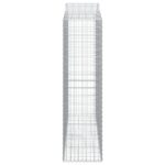 Paniers à gabions arqués 4 pcs 200x50x180/200 cm Fer galvanisé – Image 3