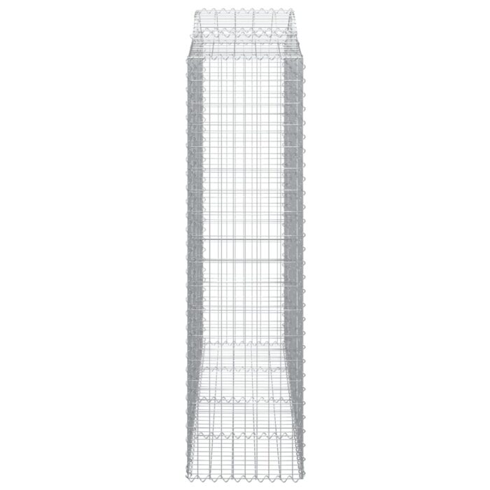 Paniers à gabions arqués 5 pcs 200x50x180/200 cm Fer galvanisé – Image 3