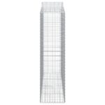 Paniers à gabions arqués 6 pcs 200x50x180/200 cm Fer galvanisé – Image 3