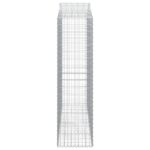 Paniers à gabions arqués 8 pcs 200x50x180/200 cm Fer galvanisé – Image 3